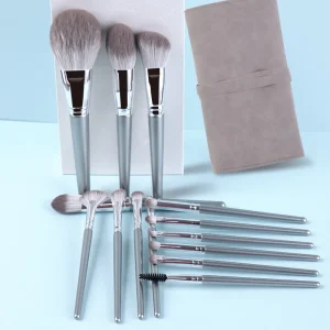 New 14-piece wooden handle makeup brush set makeup tools makeup